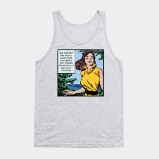 Comic Woman Jogs With Panache Tank Top